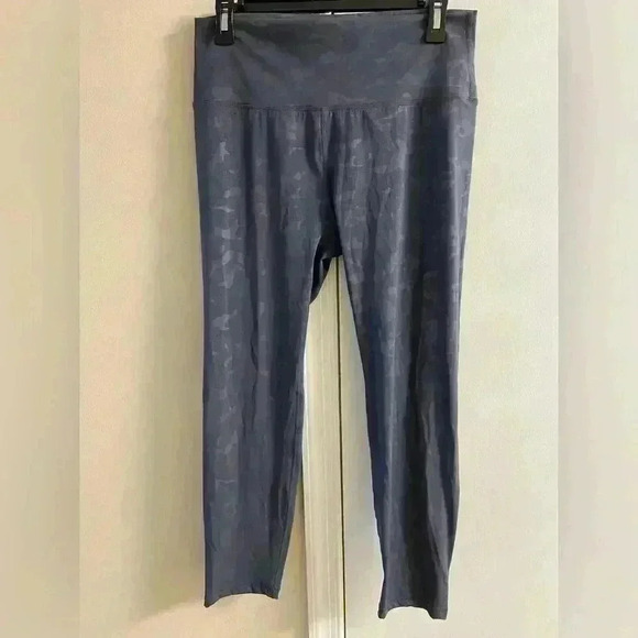 ZYIA active grey battleship camo high rise leggings Sz 14/16. NWT - Picture 1 of 5